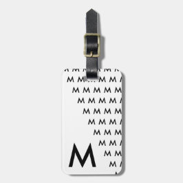 Kall moderiktig modern unik Monogram Bagagebricka