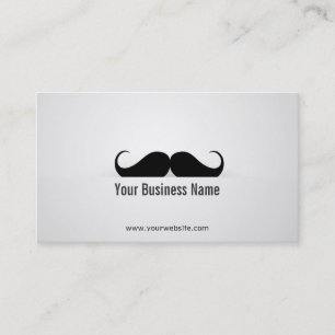 Kall modern mustaschvisitkort visitkort