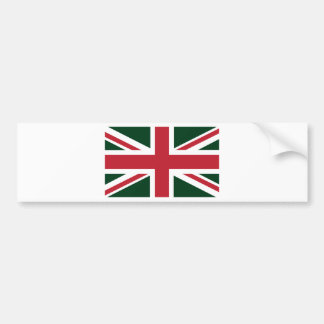 Kall mörk - brittisk (UK) flagga för grön röd Bildekal