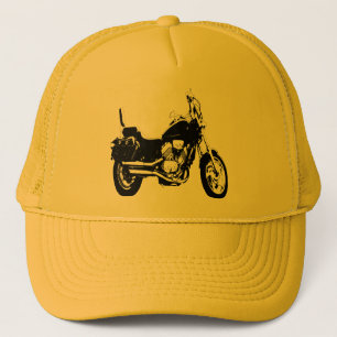 Kall motorcykelcykelsilhouette keps