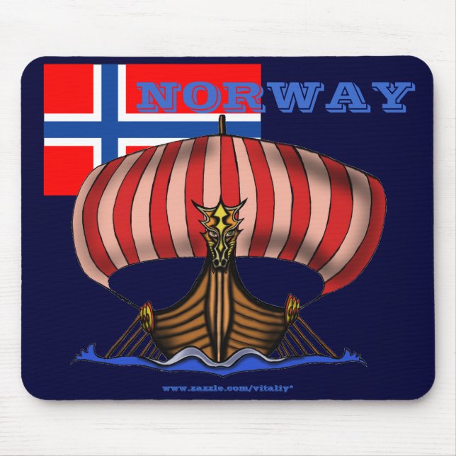 Kall mousepaddesign för norge musmatta (Framsidan)