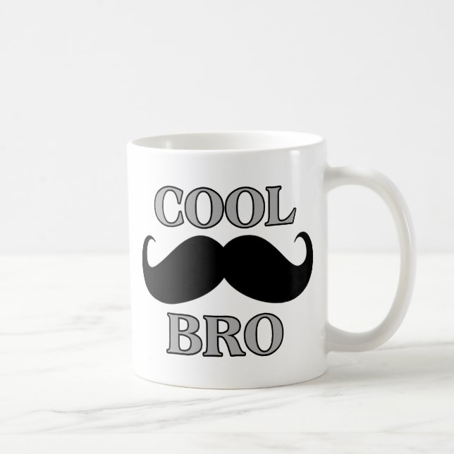 Kall mustasch Bro Kaffemugg (Höger)
