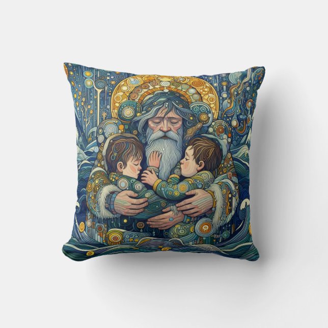 "Kall Natt, Stark Arm" Dekorativ kudde (Framsida)