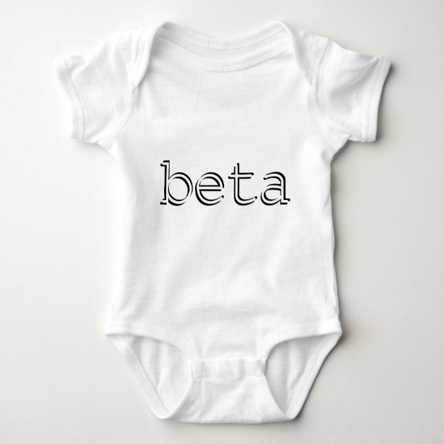 Kall nerdy beta bebis tee (Framsida)