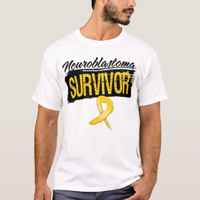 Kall Neuroblastoma canceröverlevande T-shirt (Framsida)