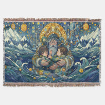 "Kall Night, Strong Arm" Throw Blanket