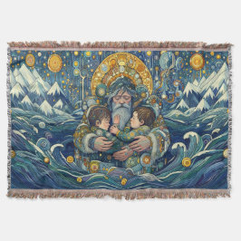 "Kall Night, Strong Arm" Throw Blanket Filt