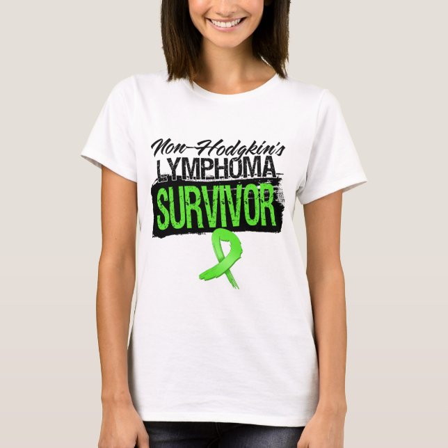 Kall non-Hodgkins lymfkörtelcanceröverlevande Tee Shirt (Framsida)