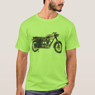 Kall och enkel brittisk motorcykelT-tröja Tee