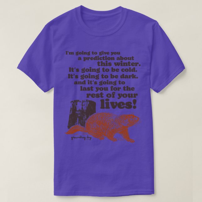 Kall och Mörk för grunddag T Shirt (Design framsida)