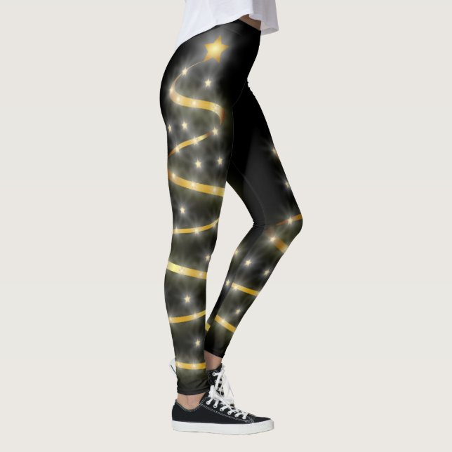 Kall och stilfull julgran leggings (Höger)