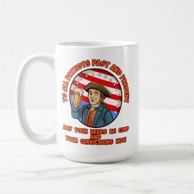 Kall öl den 4 juli kaffemugg (Vänster)