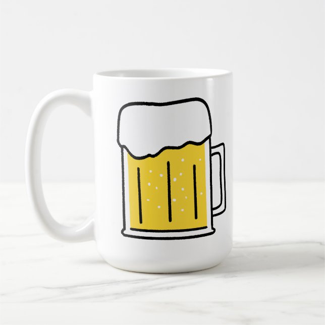 Kall öl dryckespresent kaffemugg (Vänster)