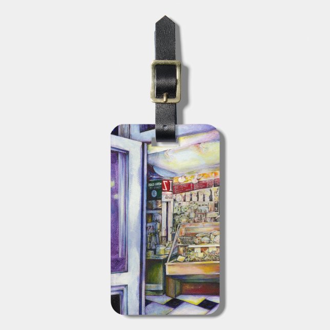 Kall Öl i en Hett Deli  Bagagebricka (Vertikal Framsida)