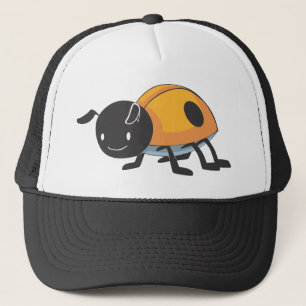 Kall orange babynyckelpigatecknad keps