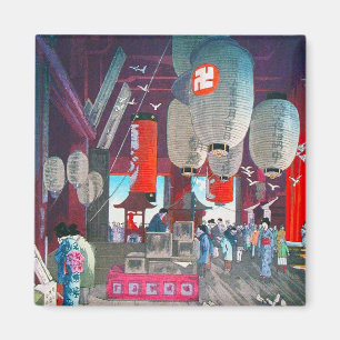 Kall orientalisk Hasui Kawase japansk Magnet