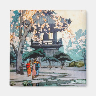Kall orientalisk Hiroshi Yoshida japansk Magnet