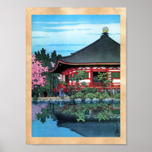 Kall orientalisk japansk Daigo Denpo tempelkonst Poster