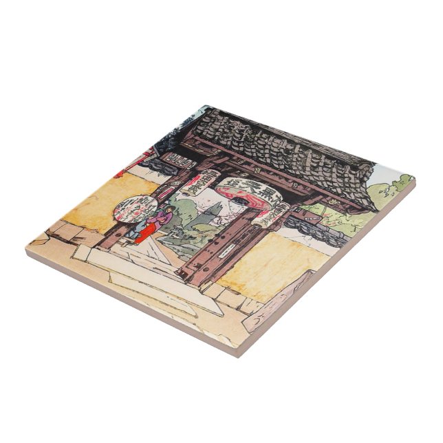 Kall orientalisk japansk för klassiker Templa lite Kakelplatta (Sidan)