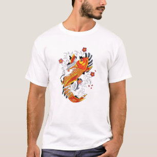 Kall orientalisk japansk guld- lycklig Koi Carp Tröja