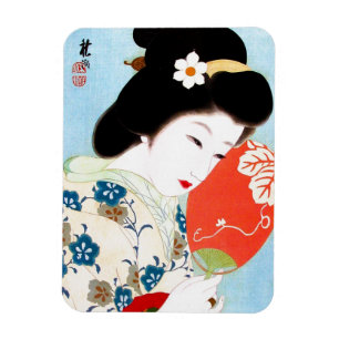 Kall orientalisk japansk konst för magnet