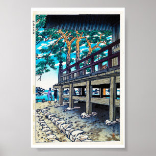 Kall orientalisk japansk Shiro Kasamatsu havssida Poster
