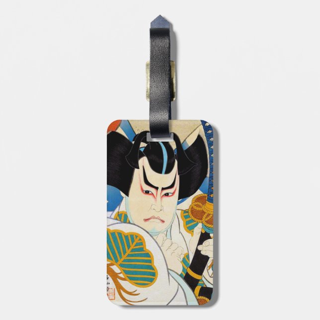 Kall orientalisk japansk Shunsen Kabuki Bagagebricka (Baksidan Lodrät)