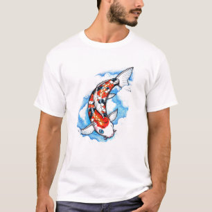 Kall orientalisk japansk tatuering för Koi Tee