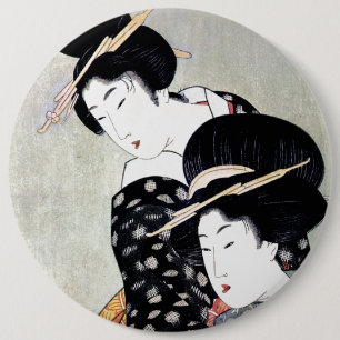 Kall orientalisk japansk traditionell Geishakonst Knapp