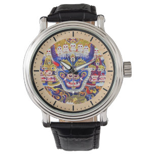 Kall orientalisk tibetan konst för armbandsur