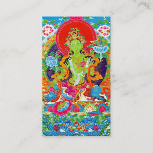 Kall orientalisk tibetan konst för visitkort