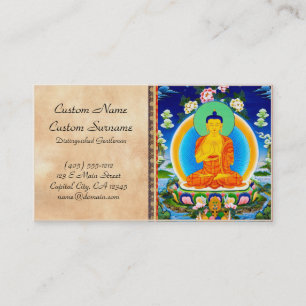 Kall orientalisk tibetan thangka Prabhutaratna Visitkort