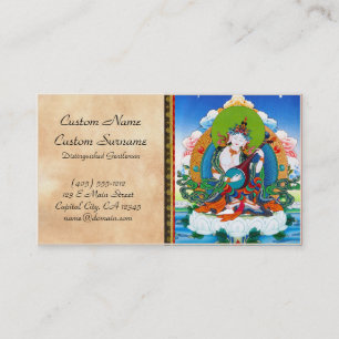 Kall orientalisk tibetan thangkatatuering visitkort