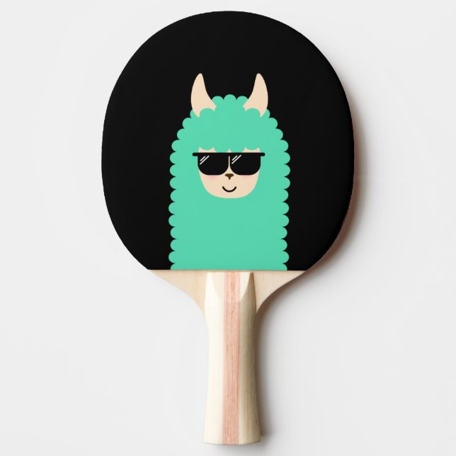 Kall PeekabooLlama Emoji Pingisracket (Framsidan)