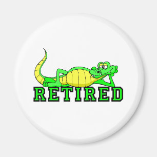 Kall pensionalligator magnet