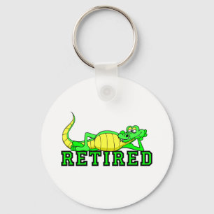 Kall pensionalligator nyckelring