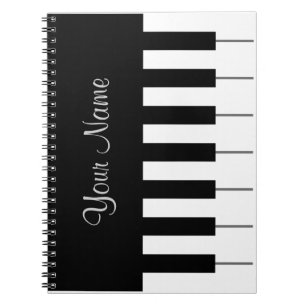 Kall pianoanteckningsbok anteckningsbok