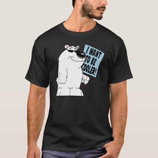 Kall polar björn t shirt (Framsida)