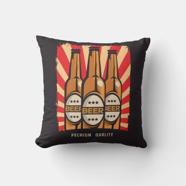 Kall Premium Flaska Beer Kudde (Framsida)