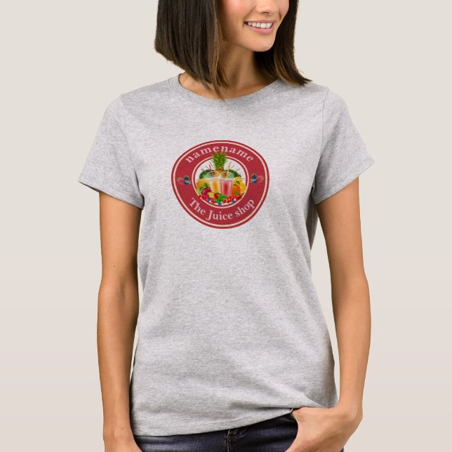 Kall Pressed Juice Smoothies frukthandlars namn T Shirt (Framsida)