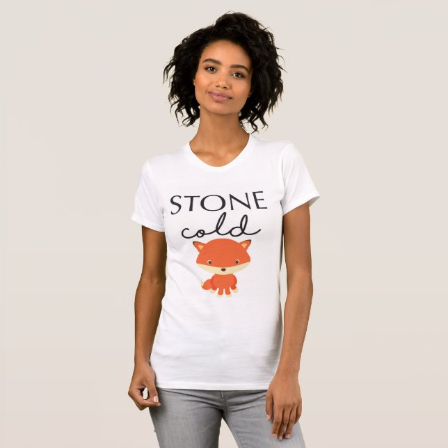Kall räv för sten t-shirt (Hel framsida)
