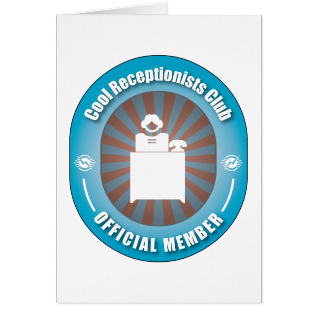 Kall Receptionistsklubb Hälsningskort (Framsidan)