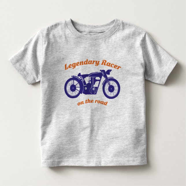 Kall Retro motorcykelhoodie Tee Shirt (Framsida)