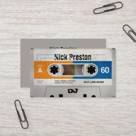 Kall Retro professionell för ljudsignalkassett | Visitkort
