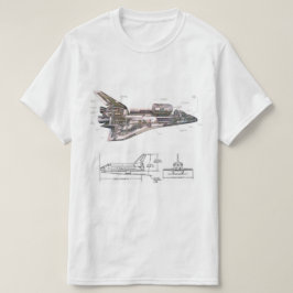 Kall Retro rymdfärjaT-tröja T Shirt