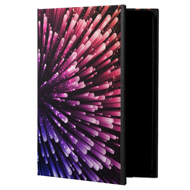 Kall röd och blåttexplosiondesign powis iPad air 2 skal (Framsidan)