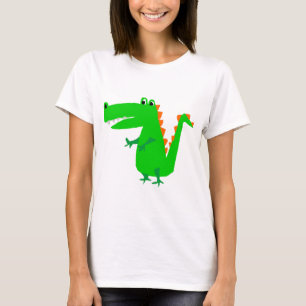 Kall rolig alligatorurinnevånarekonst t shirt