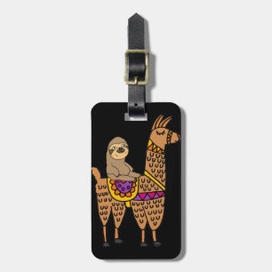 Kall rolig SlothridningLlama Bagagebricka