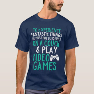 Kall rolig T-tröja för videospel Geek och Gamer Tröja
