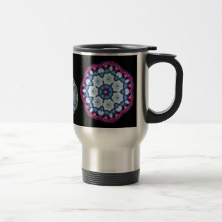 kall rosa kaleidoscopetravel mug för blått n… resemugg